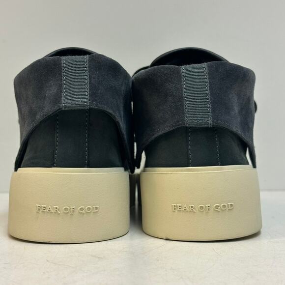 NWOT Fear of God Suede Chukka Boots Sneakers Gray Black Made in Italy EU 39 US 7